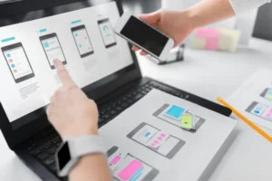 desenvolvedor front end com protótipo mobile